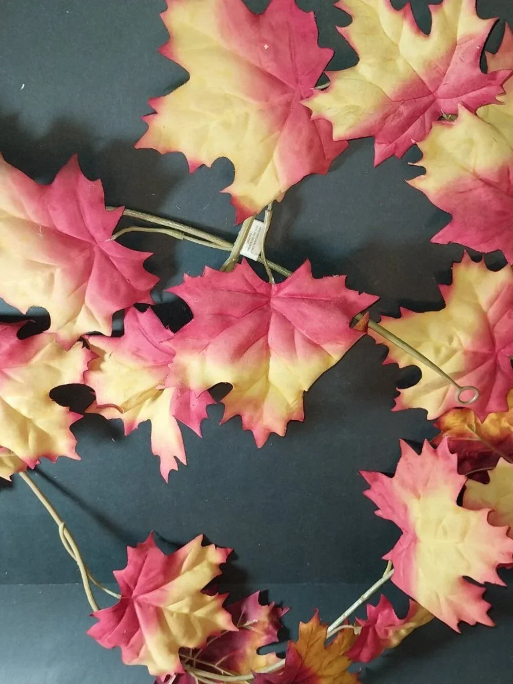 Fall Maple Leaf Fabric Garland Set 4